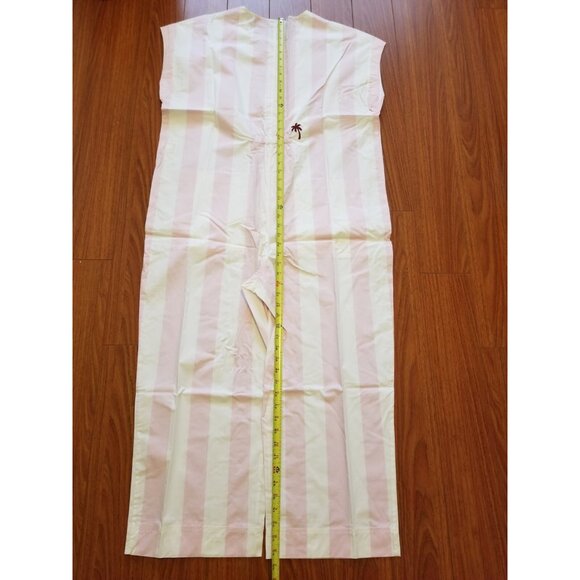 New Womens Madewell Coverall Button Jumpsuit Pink White Striped Size XL - Picture 11 of 11